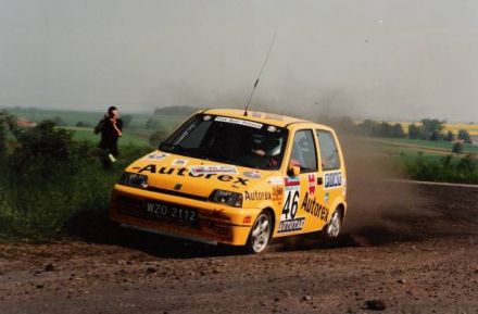 Jacek Sikora i Marek Kaczmarek - Fiat Cinquecento Sporting.